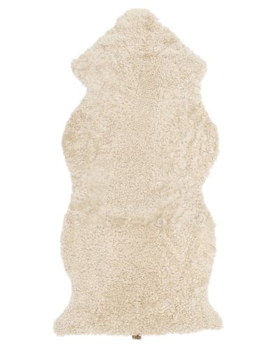 Curly 1,5 sammensydd 301511 beige – krøllete saueskinn