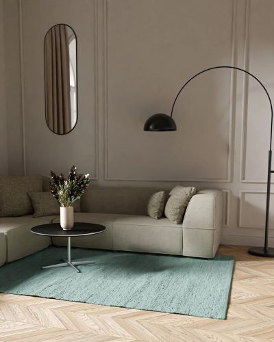 Cotton rug dusty jade - fillerye