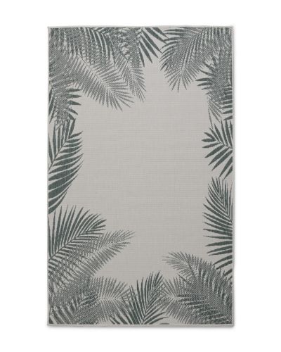 Palma grønn – flatvevd teppe