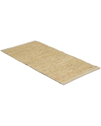 Leather rug beige - fillerye