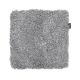 Curly sølvgrå – krøllete firkantet stolpute i saueskinn